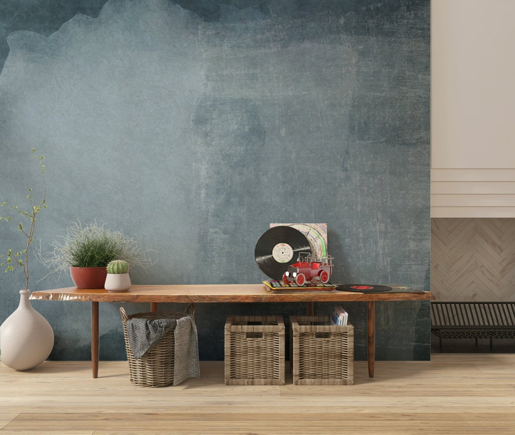 Blue Haze Texture Wall Mural -2583410