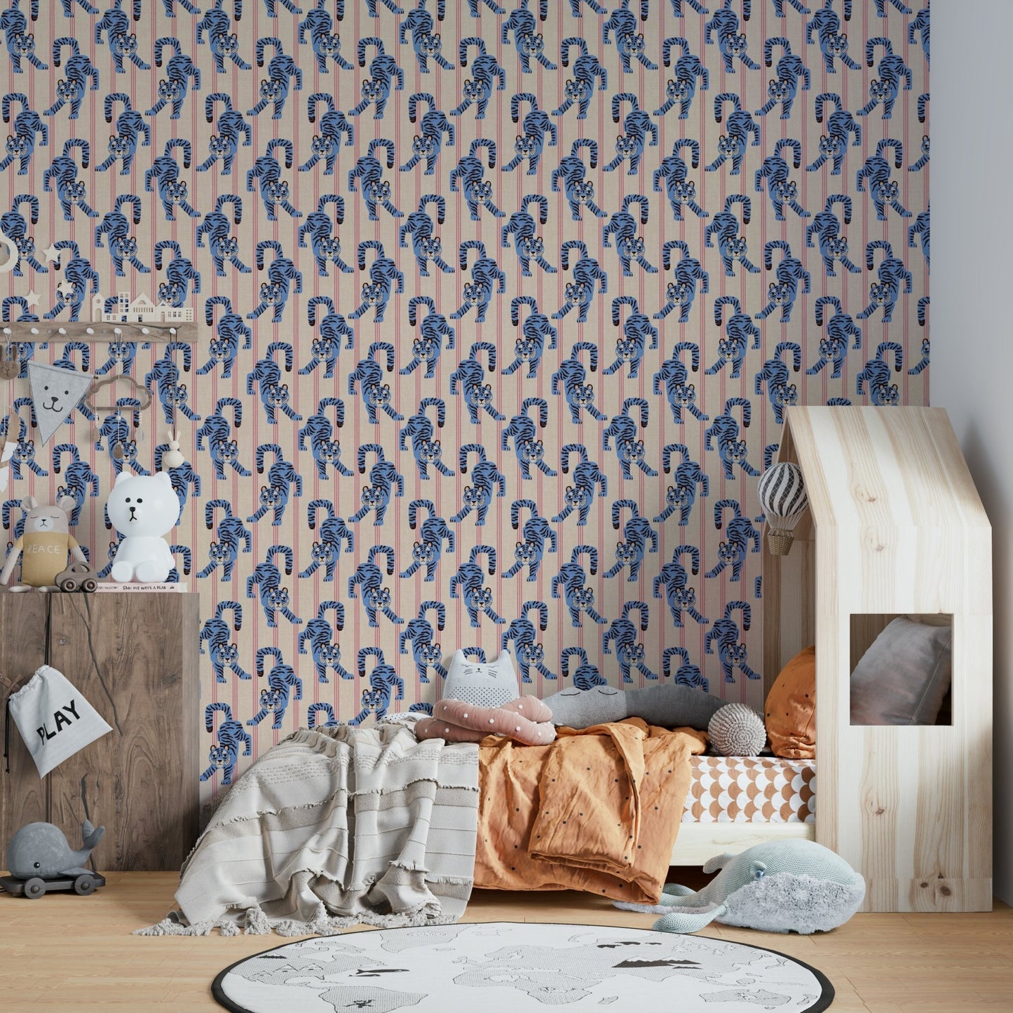 Textured wallpaper for playful interiors

