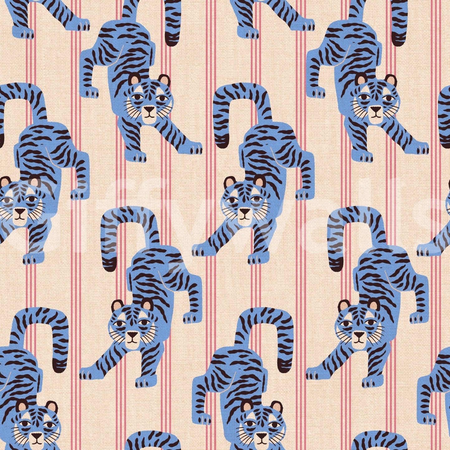 Modern and bold jungle wallpaper design

