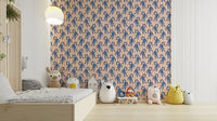 Vibrant blue tones with detailed tiger pattern


