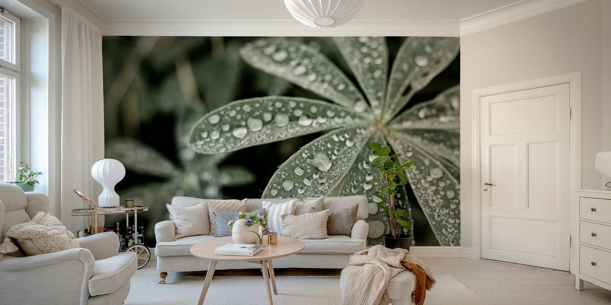 A classic flower field wallpaper for walls., GD4773