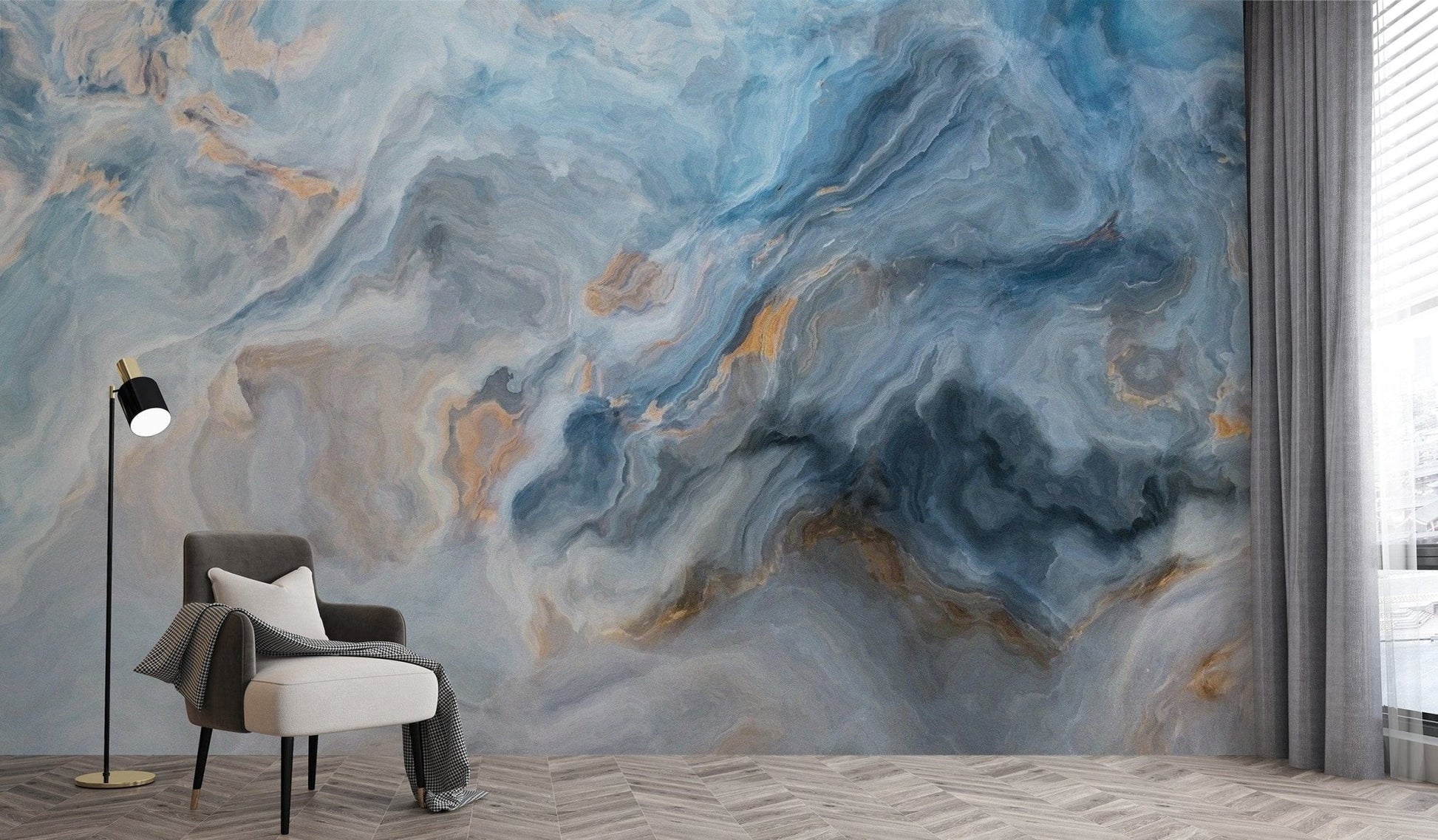 Blue Marble Wallpaper - Giffywalls Marble-09