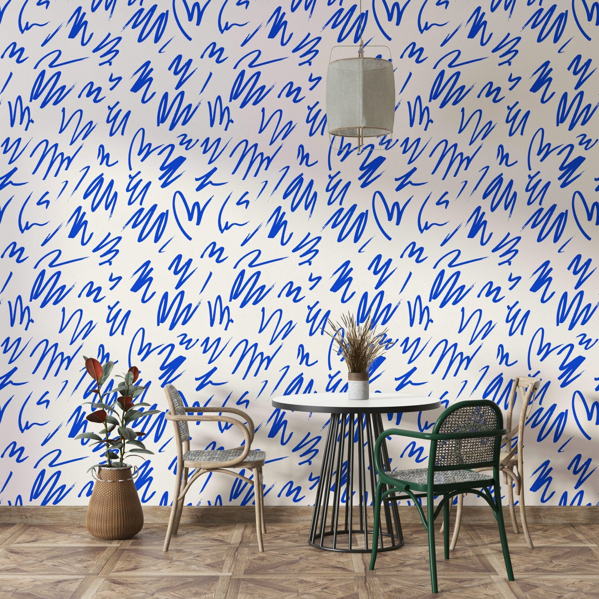 Marker stroke art wall decor.
