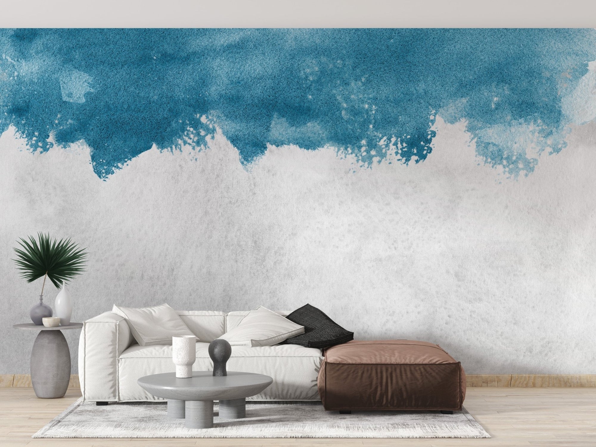 Blue Rustic Peel and Stick Wallpaper B196