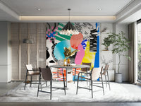 Bedroom with Blue Mornings wall mural

