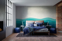 Dynamic ocean wave pattern
