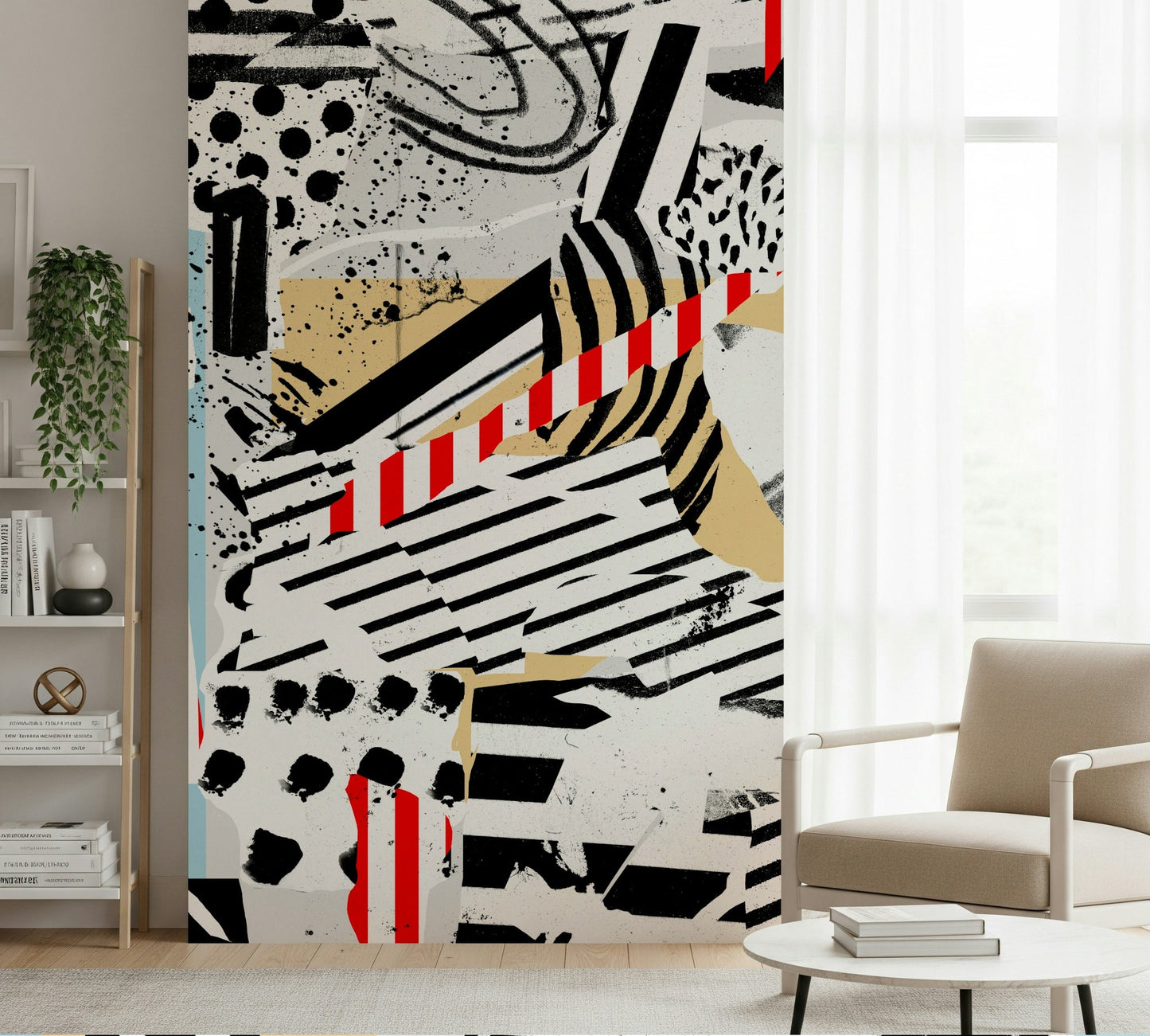 A classic abstract design wallpaper for walls.