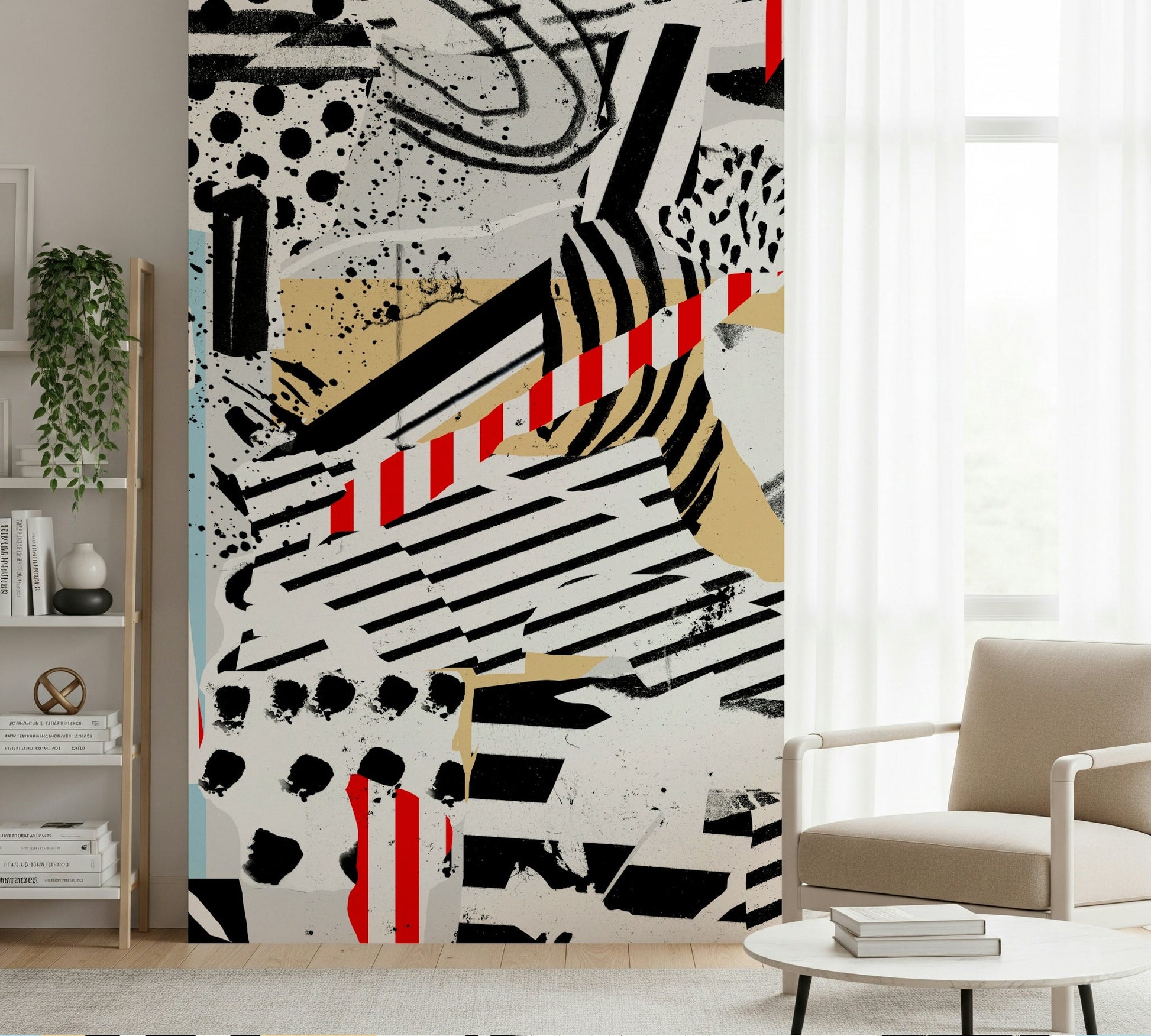 A classic abstract design wallpaper for walls.