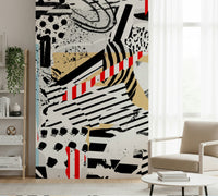 A classic abstract design wallpaper for walls.