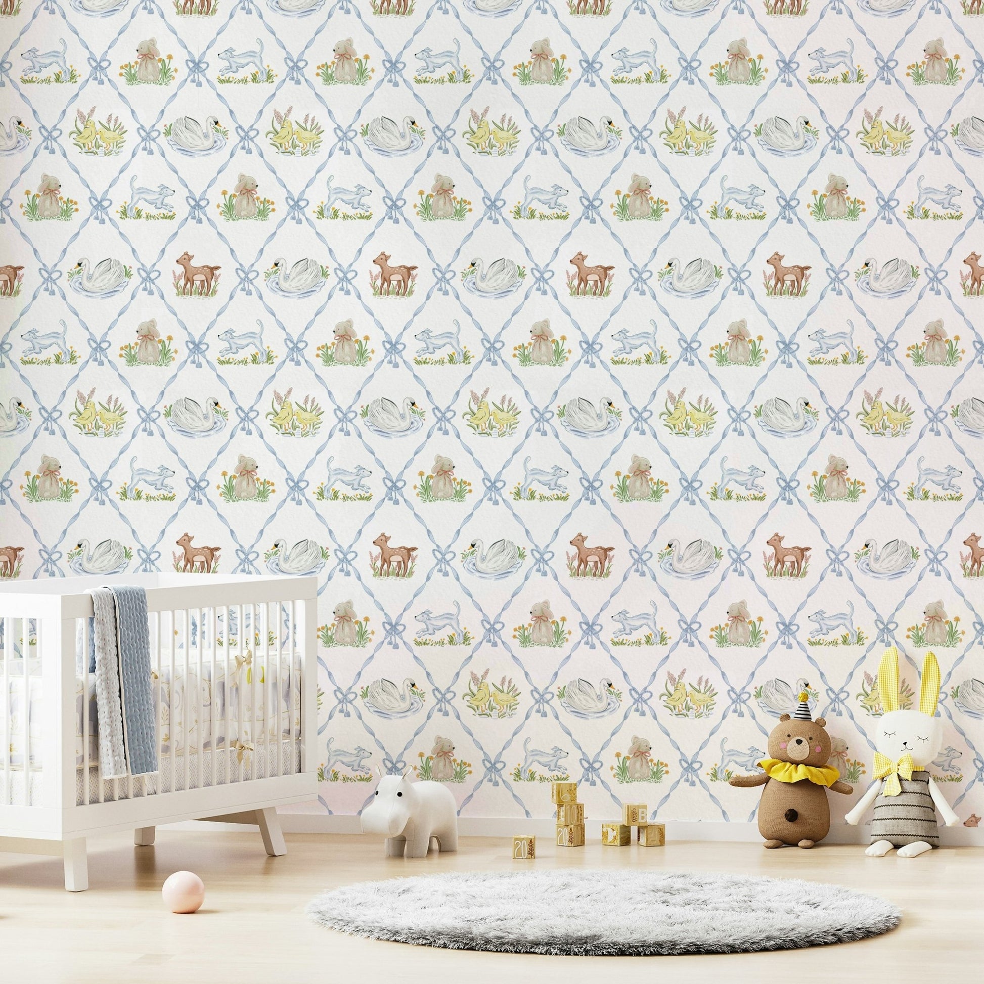 Blue Ribbon Meadow Wallpaper mural, GD991