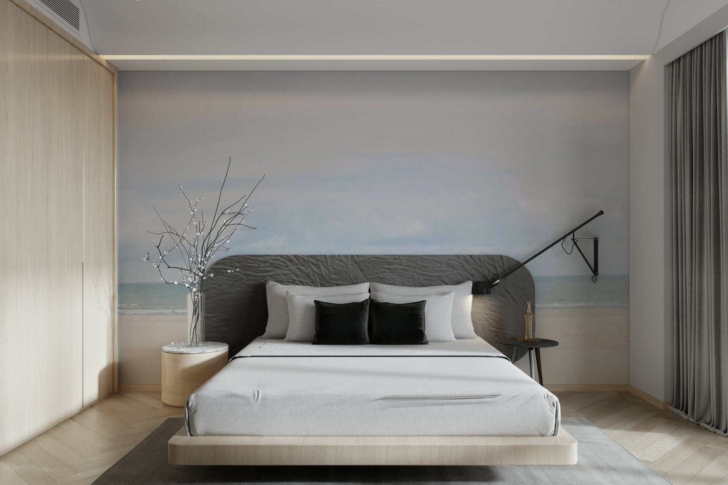 Beach hut with blue tiled rooftop

