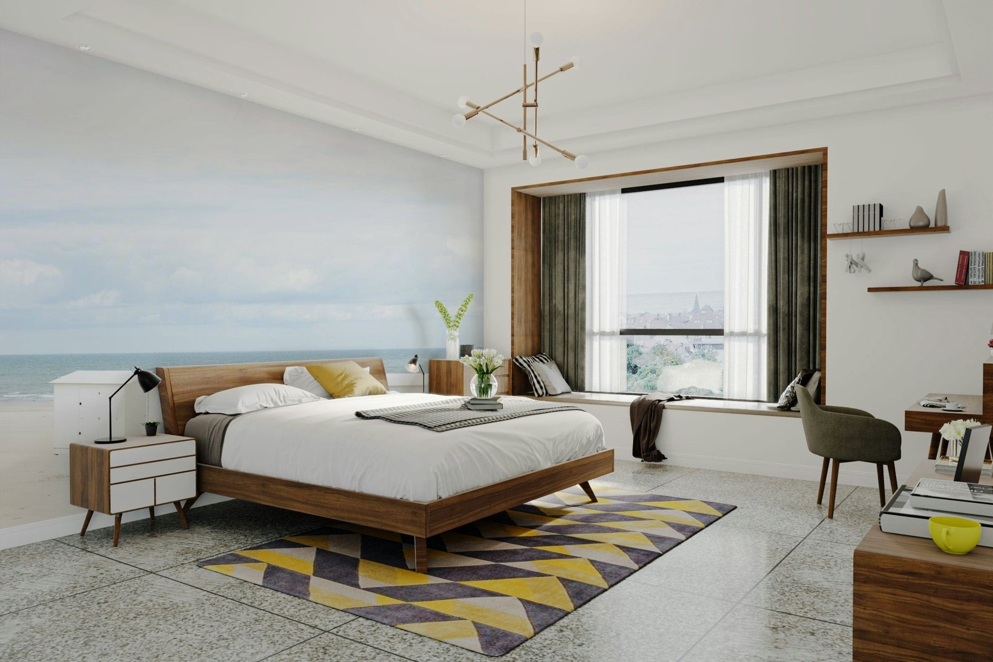 Coastal cabin with blue rooftop

