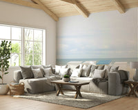 Simple hut with blue roof beach

