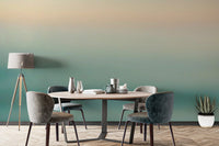 Coastal vibe blue ombre wallpaper murals
 C530