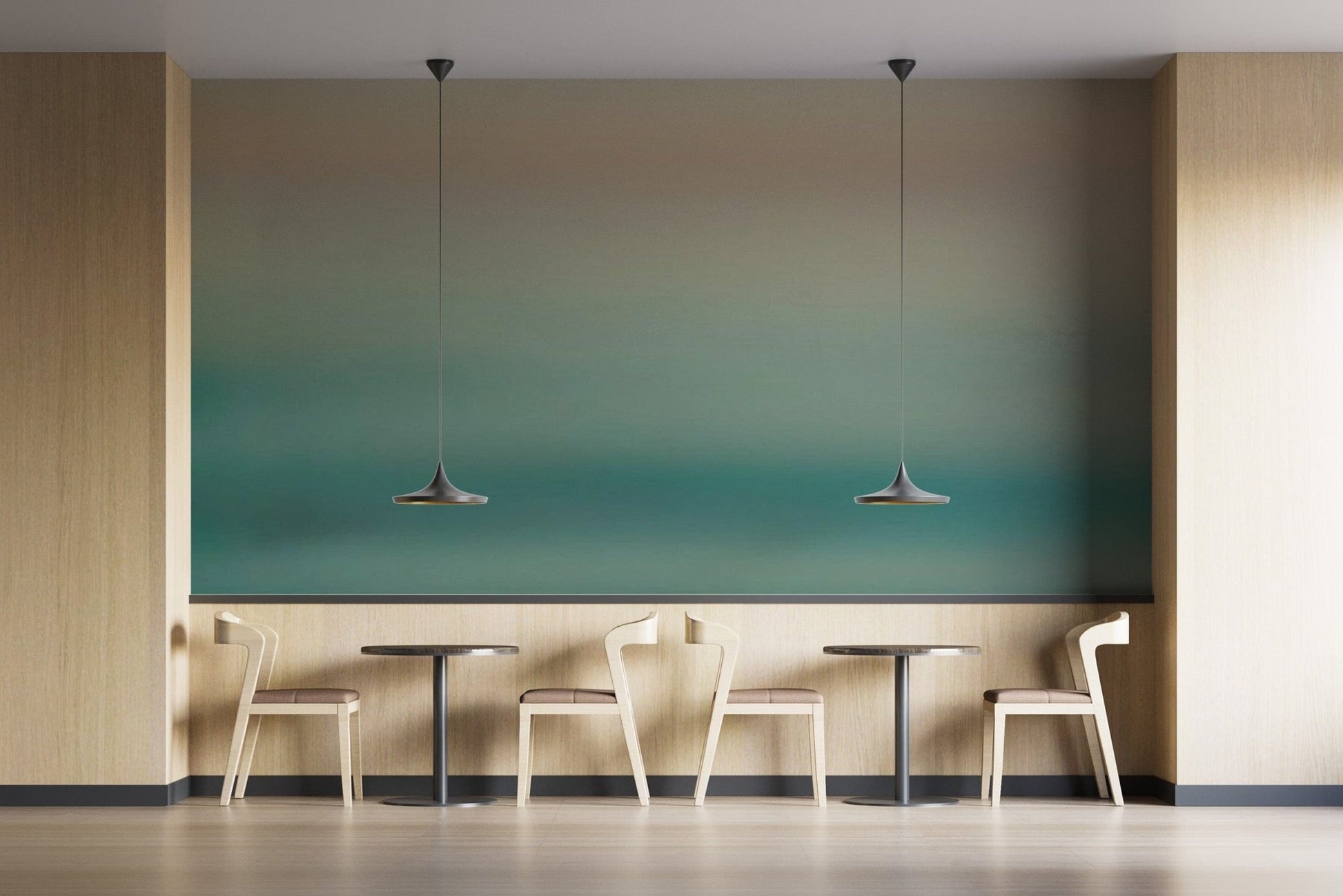 Ocean ombre wall mural for soothing decor C530
