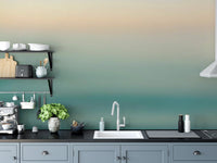 Relaxing blue wall mural with ombre effect
 C530