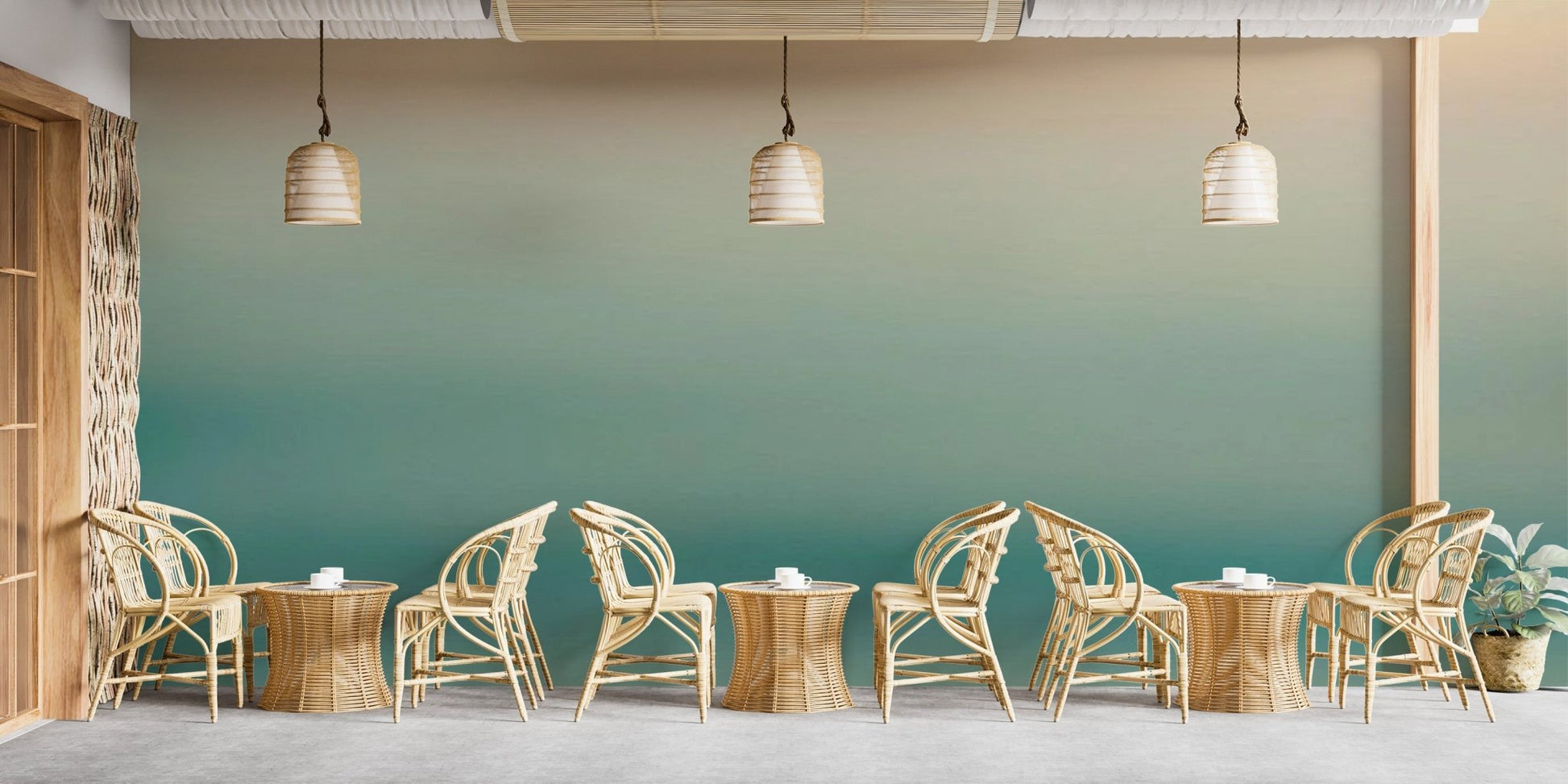 Gradient blue wall mural for modern spaces C530
