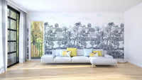 Blue Shades Palm Trees Wallpaper Murals - Giffywalls A442