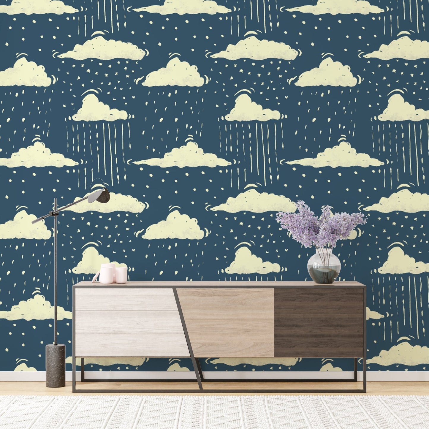 Elegant sky and clouds wallpaper for a calming, atmospheric vibe. RNM79
