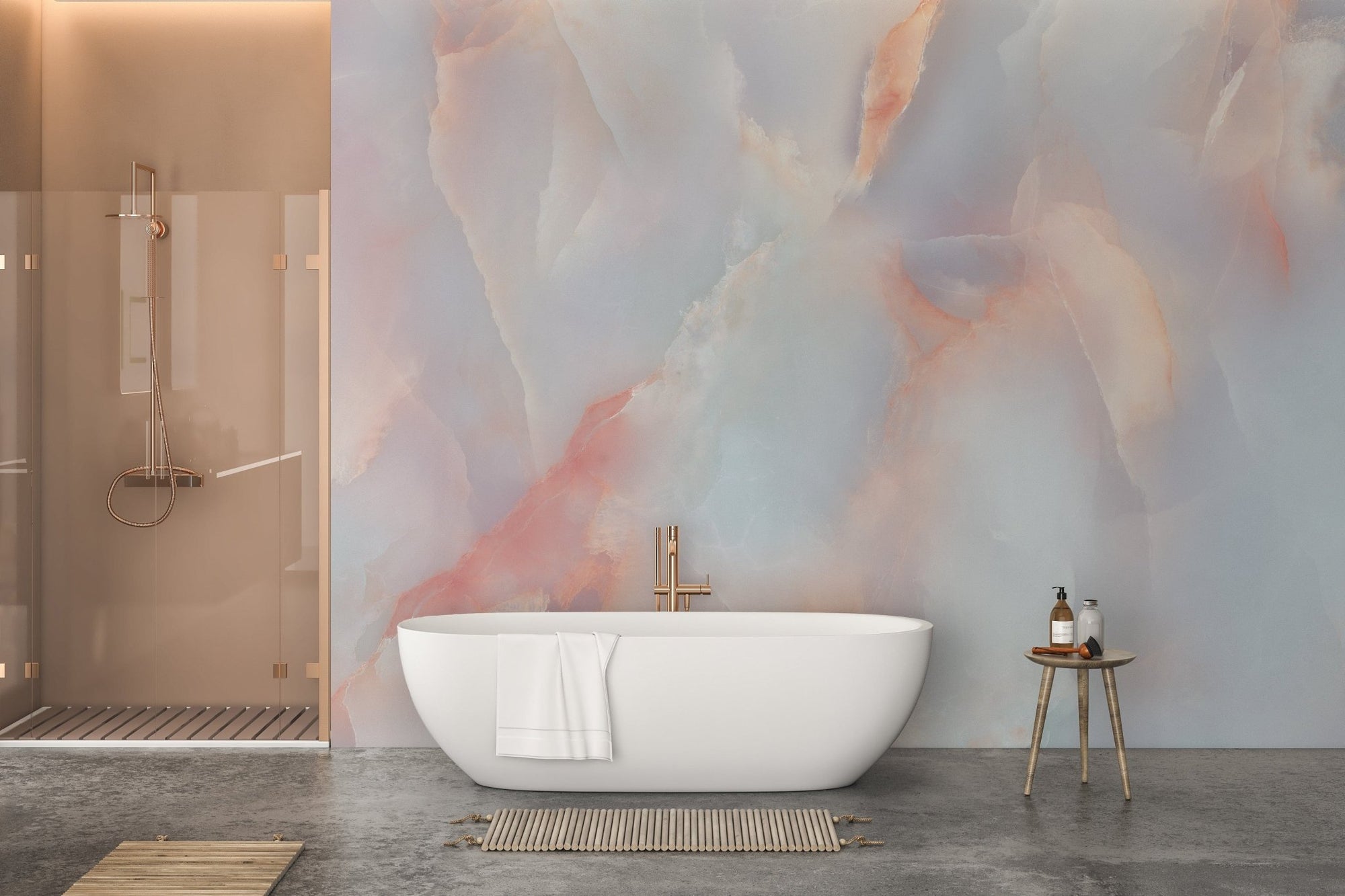 Luxurious onyx marble bathroom wallpaper for walls
 A627