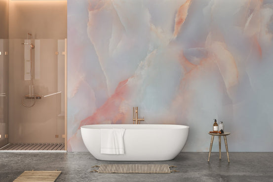 Luxurious onyx marble bathroom wallpaper for walls
 A627
