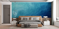 Bedroom Elegance: Ocean Explosion Wallpaper for Walls
