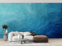 Blue Watercolor Abstract Design Wallpaper - Giffywalls