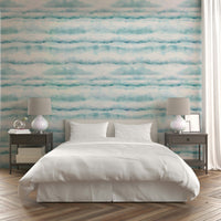 Light and airy wall mural.
