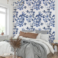 A classic floral wallpaper for walls with a calming theme.


