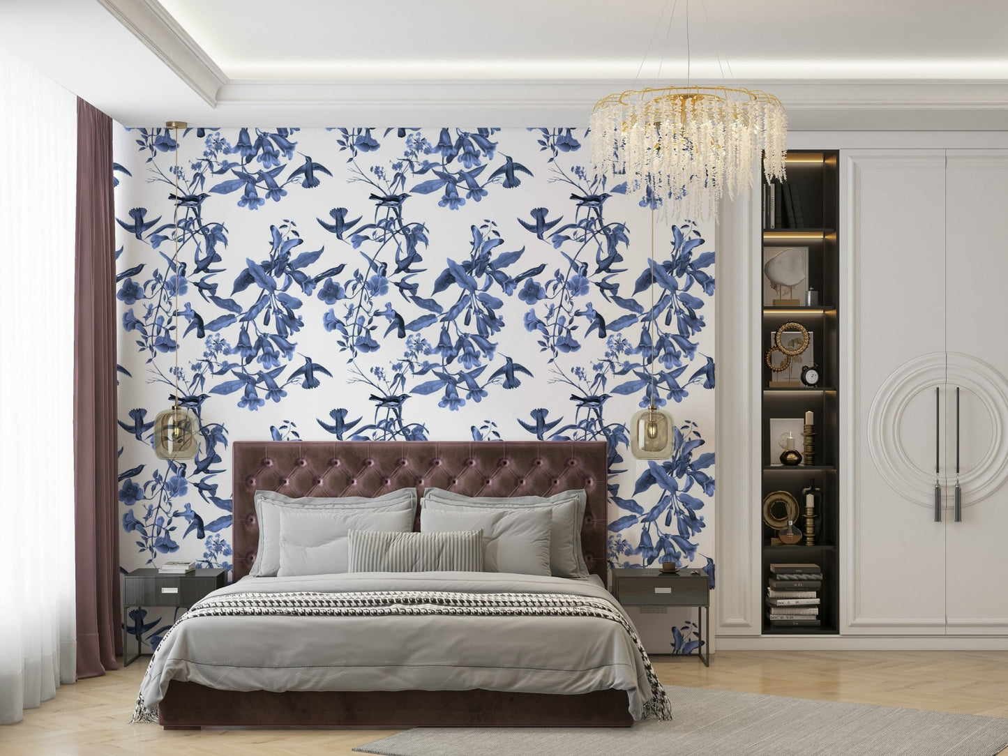 A tranquil woodland scene wall mural for your decor.

