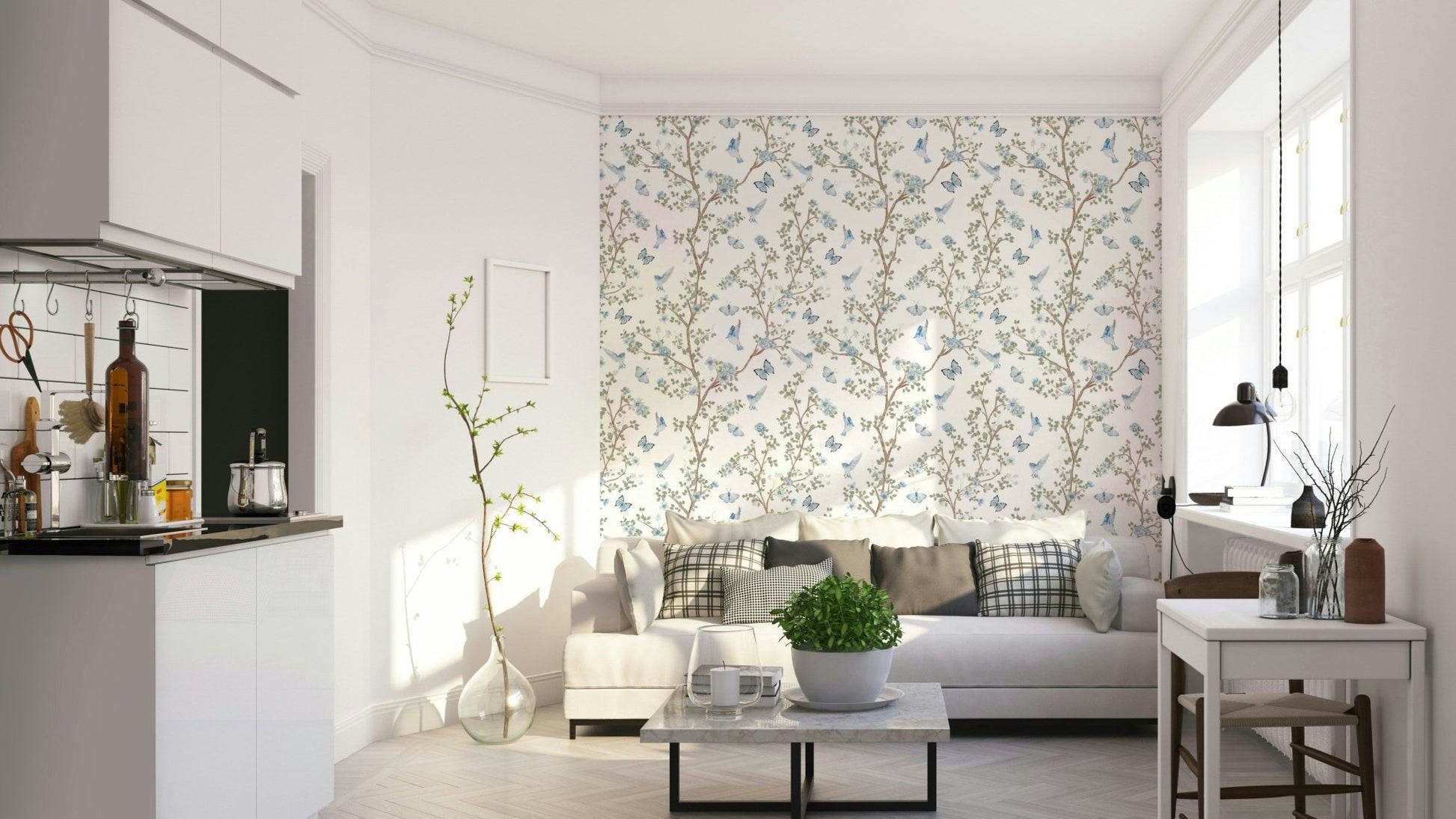 Sense of timeless elegance, peaceful nature, and delicate charm.

