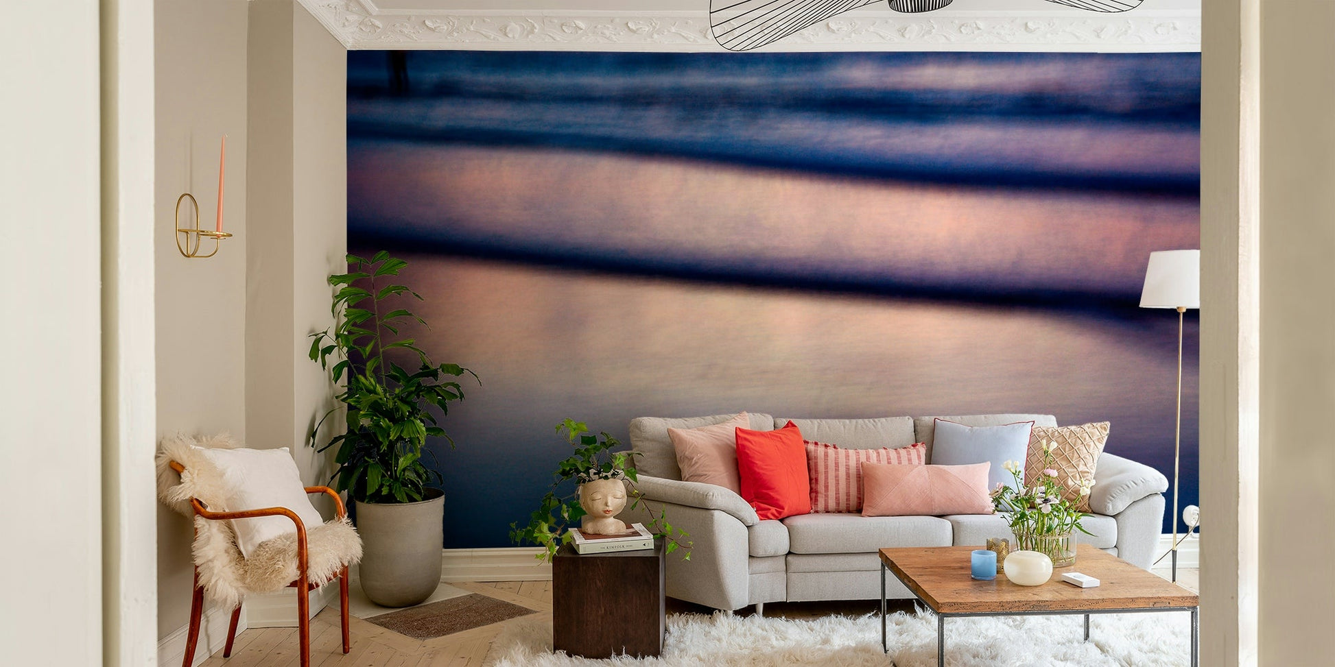 Blurry fisherman Wall Mural