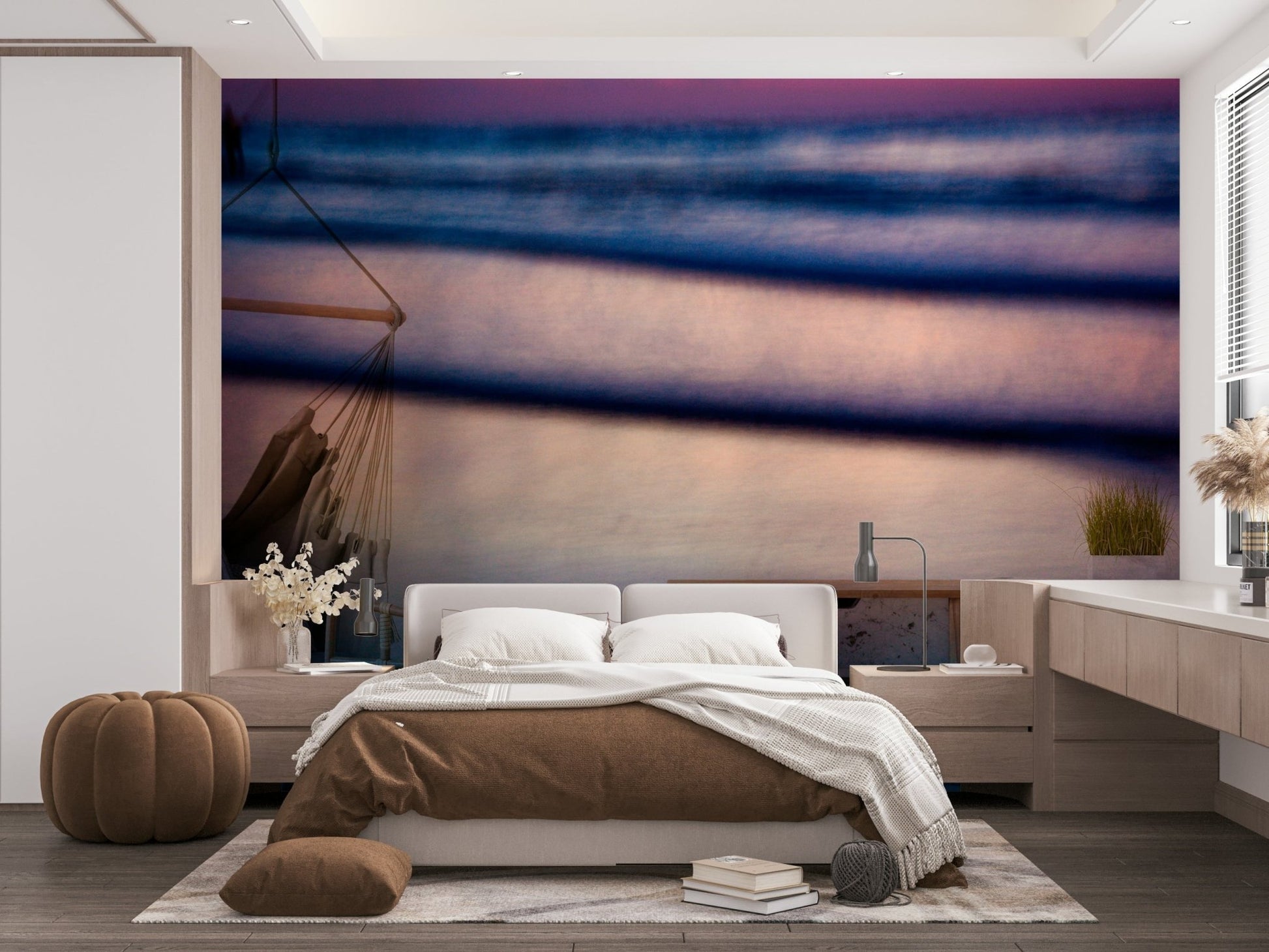 Blurry fisherman Wall Mural
