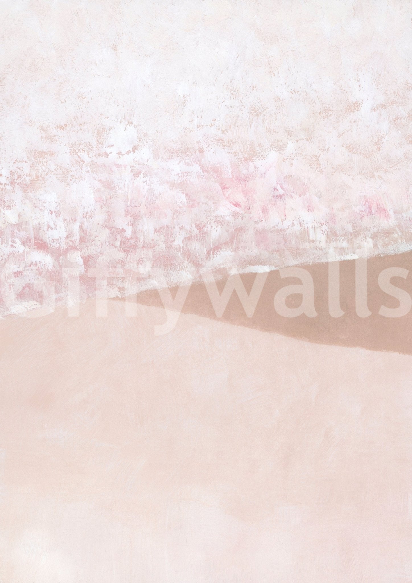 Watercolor blush coastal wallpaper

