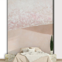 Minimal beach wall art in blush

