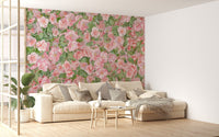 Pink Begonia Flower Wallpaper Murals - Giffywalls DTLI04