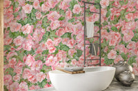 Vibrant pink begonia mural patterns
 DTLI04