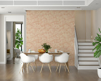 Blush Bloom Brushstrokes artistic floral wallpaper, subtle peach hues.