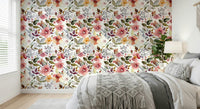 Bohemian garden pattern Blush Bloom Echo wall décor