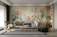 Pastel flower wallpaper for walls

