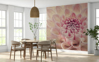 Romantic style wall mural for a cozy reading nook or guest room.
