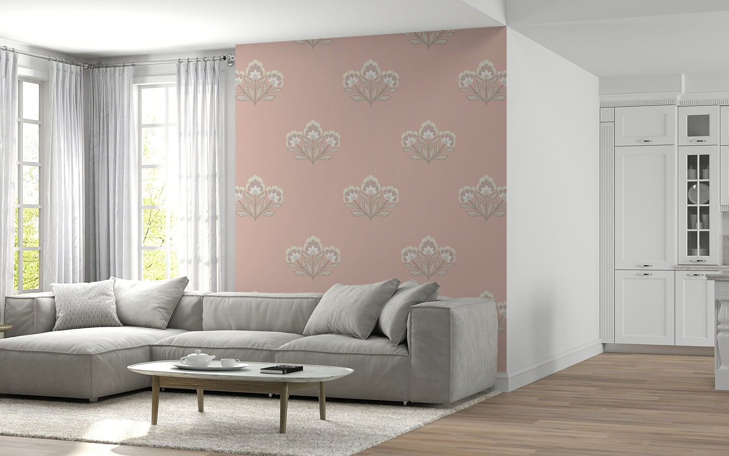 Blush Blooms Wallpaper⁠