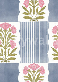 Easy-to-apply striped wallpaper

