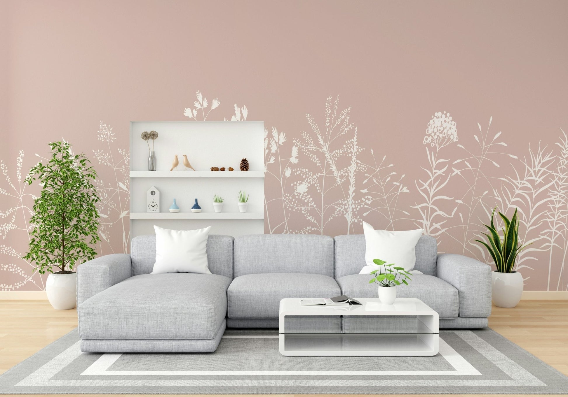 The feeling is one of fresh elegance.

