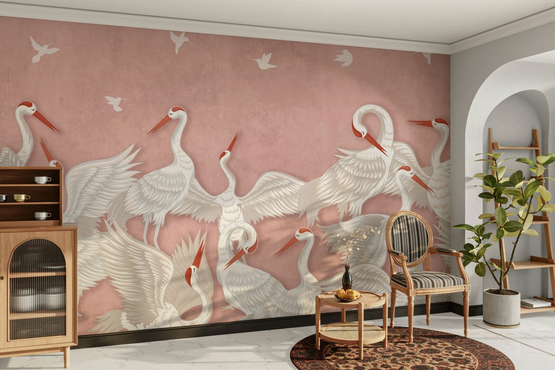The colors are gentle and soft, with a natural, blush and neutral palette. GD4315


