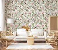 Soft floral wall wallpaper by Uta Naumann