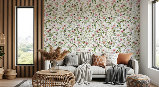 Blush Floral Dream wallpaper with pink floral, GD8163