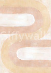 Modern arch blush wallpaper mural

