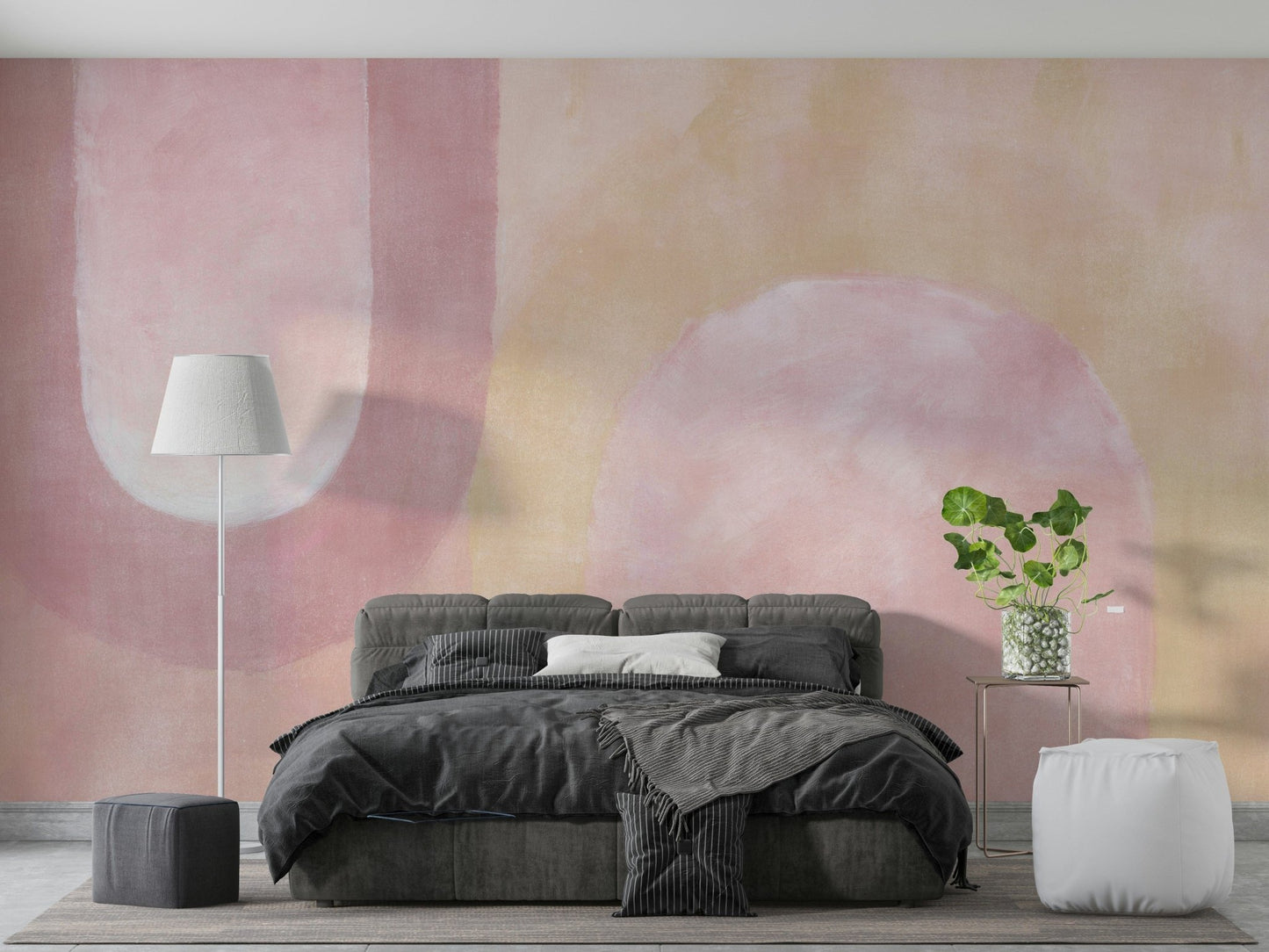 Blush Hues Abstract Wallpaper