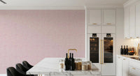 Kitchen and dining shows the soft pink pebble texture wallpaper GD9503